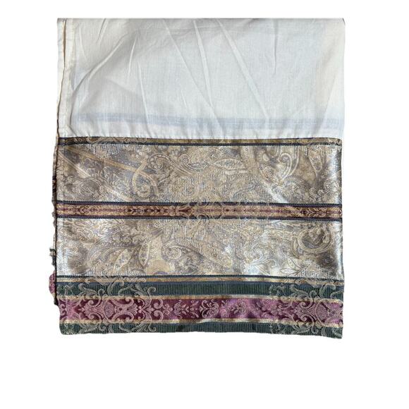 Croscill Discontinued Dover Manor Bedskirt Queen Size Mulberry Sage 14" Luxury - Picture 1 of 9